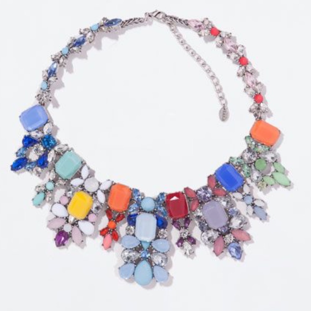 Zara bauble statement peice stone necklace